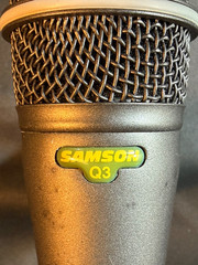 Samson Q3 Dynamic Microphone XLR Instrument Vocal Mic Hypercardioid 600 Ohm
