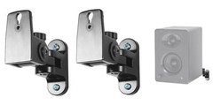 (2) Hidden Wall Mount Swivel Brackets For Samson SAM30 Studio Monitor Speakers