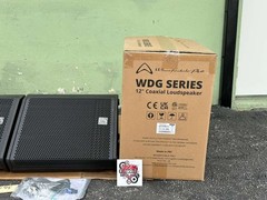 (2) Wharfedale Pro WDG-A12 12″ Active Coaxial Loudspeaker #6195 (THS)