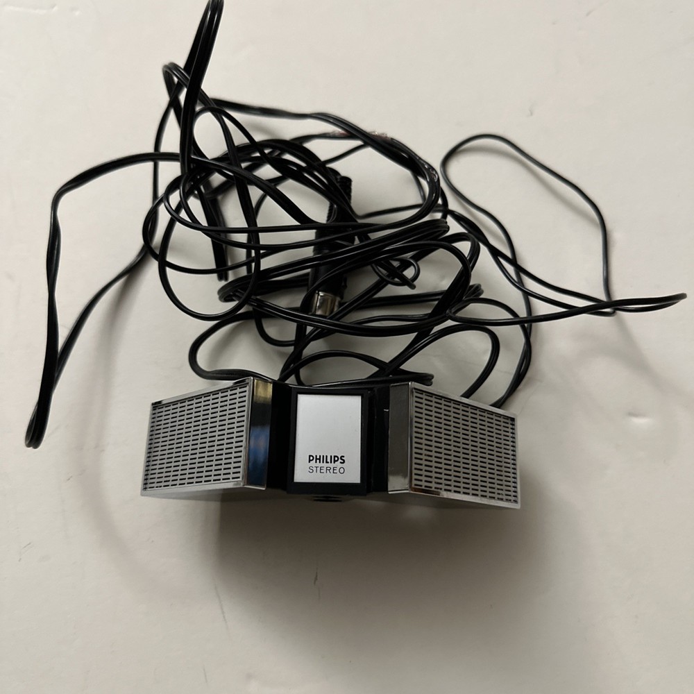 Vintage Phillips EL1979 STEREO Dynamic Microphone No Stand