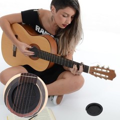 Tiiyee Guitar Soundhole Cover Rubber Feedback Noise Blocker for 41in Guitar |…