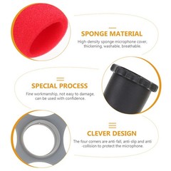 5Sets Microphone Bottom Covers Durable Flexible Protective Cases Assorted Colors