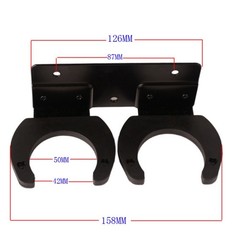 Minimalist Black Wall Mount for For wireless Mic Stand Blend with Any Decor