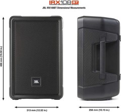 JBL IRX108BT Professional Portable Bluetooth Powered PA Speaker System