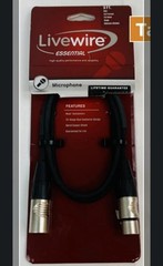 3 PIN XLR Y SPLITTER CABLE AND 3′ LIVE WIRE ESSENTIAL MICROPHONE CABLE