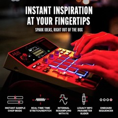 Standalone MPC Sample Sampler with USB-C, Rechargeable Battery & Built-in Mic