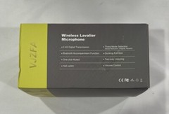 VJZFA Wireless Lavalier Microphone with Noise Cancellation, 656 ft Black