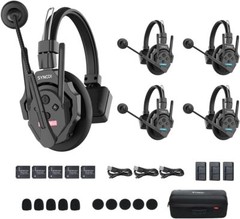 SYNCO XTalk XPro X5 500m Wireless Headset Intercom System Full Duplex 5-Person