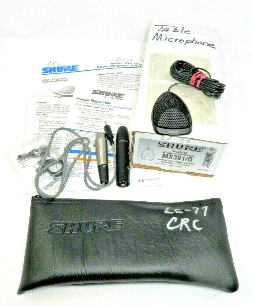 Shure Microflex Boundary Microphone MX491/0 – Omnidirectional Condenser WORKS