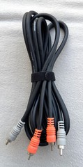 Hosa CRA-202 Dual RCA Phono To RCA Phono 6.6 Ft (2M) Stereo Audio Cable
