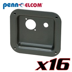 16 Penn Elcom D0949/12K Dish Neutrik D Speakon NL4MP Powercon+1/4″ 4″x 4-3/8″