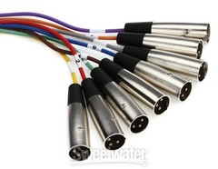Hosa DTM-803 8-channel DB25 to XLR Male Snake – 9.9′