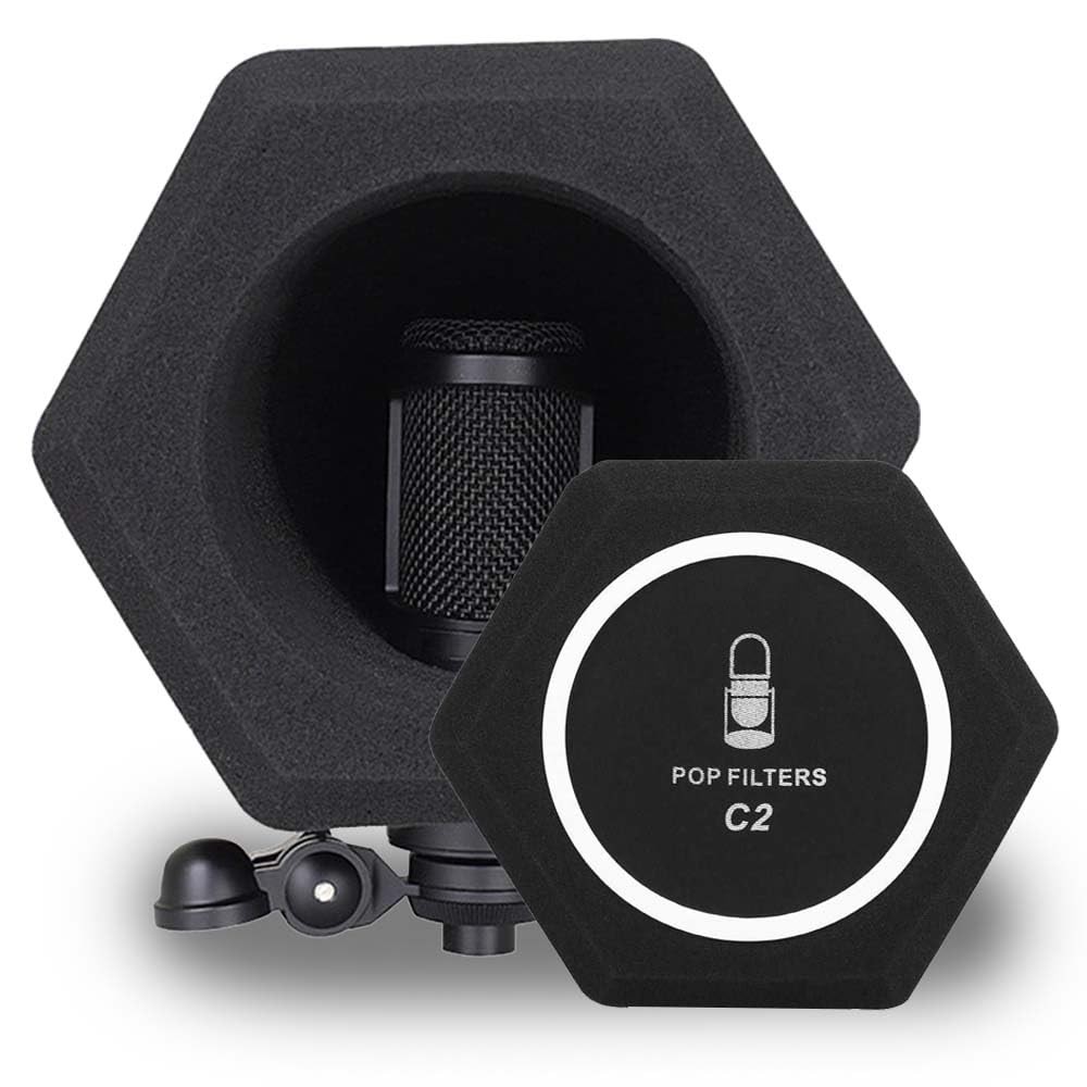 Professional Microphone Isolation Ball Shield – Superior Noise Cancellation w…