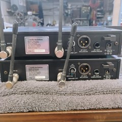 Two Audio Technica ATW-R310 UHF Synthesized Diversity Receiver (See Description)