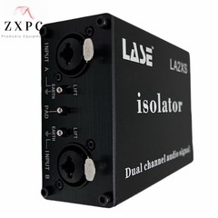 LASE LA2XS Dual-Channel Audio Isolator Noise Reduction Filter Eliminates Noise