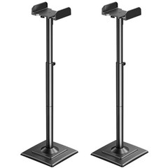 Universal Speaker Stands Pair Height Adjustable Max 43.3″, Height 34″-43.3″
