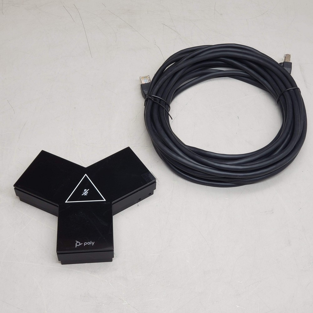 POLYCOM Wired IP Table Microphone for Conference Room G750 Itm Black 874R3AA