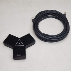 POLYCOM Wired IP Table Microphone for Conference Room G750 Itm Black 874R3AA
