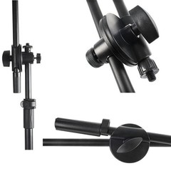 TECHTONGDA Zinc Alloy Microphone Mic Stand Foldable Tripod Stage Performances