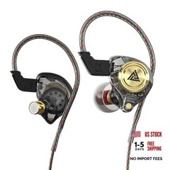 Wired Gaming Earbuds, Ak3file in Ear Monitors, Deep Bass Sound Wired Black