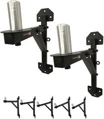 2 Pro-Audio Stands Post Holder DJ Stage Aluminum Peg Mount Over 200 LB. Capacity