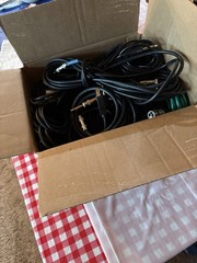 14 Microphone Cables In Various Length 8ft To 12ft and Power Plus Patch Cords