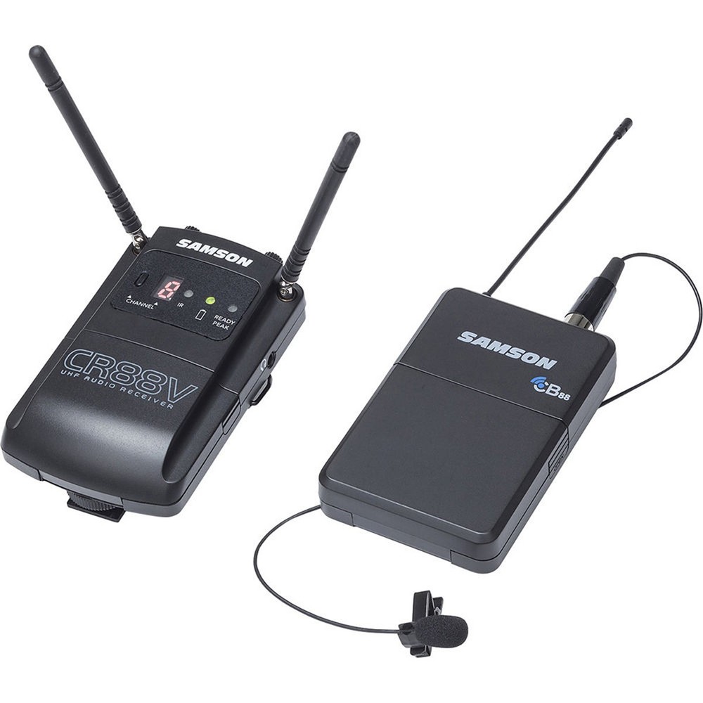 Samson Concert 88 Camera UHF Wireless Lavalier Microphone System, Includes CR88V