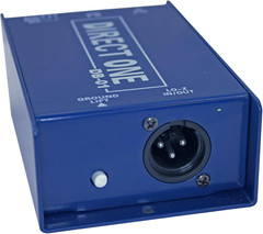 Passive Di Direct Box Instrument 1/4in To Xlr Balanced Unbalanced Audio
