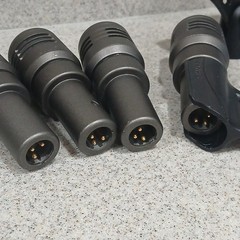 *4* CAD TSM411 Dynamic Cardioid Microphone Lot/ Set Silver/Black w/ Shure Mounts