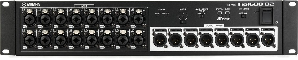 Yamaha Tio1608-D2 Digital Stage Box with Dante