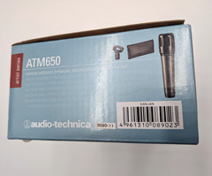 NEW – Audio-Technica ATM650 Hypercardioid Dynamic Instrument Microphone – Black