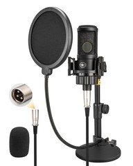 XLR Condenser Microphone with 26mm Large Diaphragm, Professional Cardioid Rec…