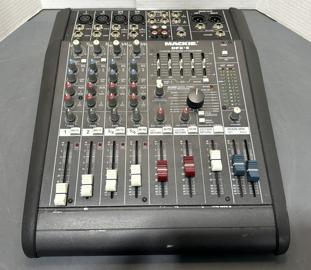 Mackie DFX-6 Six-Channel Compact Integrated Live Analog Sound Mixer Tested