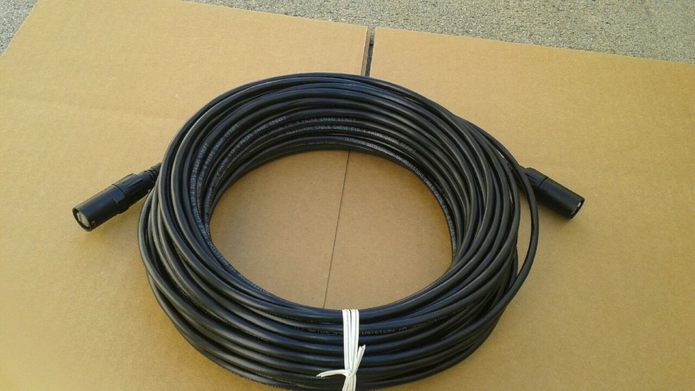 250 FT PRO CAT5E Tactical Shielded w/Neutrik Ethercon RJ45 Digital Audio Cable