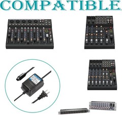 17.5V AC Power Adapter with 3-Pin Connector for Mixers and Audio Equipment