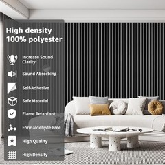 wallpanels 10 Pack Acoustic Panels, 48″ X 12″ X 0.43″ Soundproof Wall Panels,