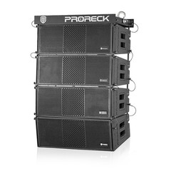 PRORECK Dual 8“ Full Range 4000W Line Array Speaker*4 With Fly Frame