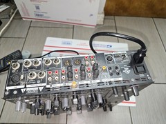 Denon DN-X1600 Mixer missing 3 knobs power on untested for parts or repair as is