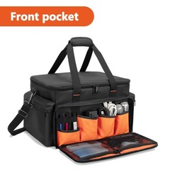 DJ Cable File Bag with Adjustable Dividers, 15.6“ Laptop Sleeve, Travel Musi…