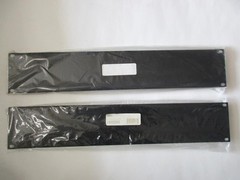 2 Lot Middle Atlantic Rack SB2 space Flanged Black Steel Textured Panel 2RU x 19