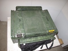 Rackmount 04U x24 Slide Out General Dynamics Composite Shock Mount Rack Case B1