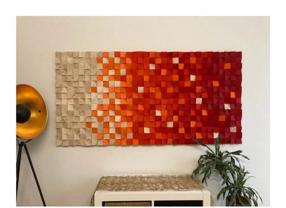 New Year 2026 Sound diffuse acoustic sound diffuser panels Mosaic wood wall art