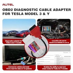 Original TESKIT3Y Teala Diagnostic Cable Adapter for Tesla Model 3 & Y, 26Pin