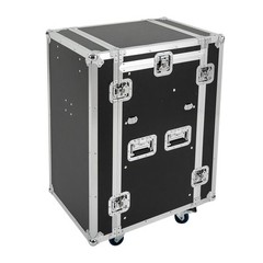 14U PA DJ Rack DJ Cabinet with 2 Table Tops Network Pro Stereo Rack with 4 Wheel