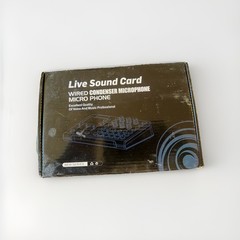 live sound card Condenser