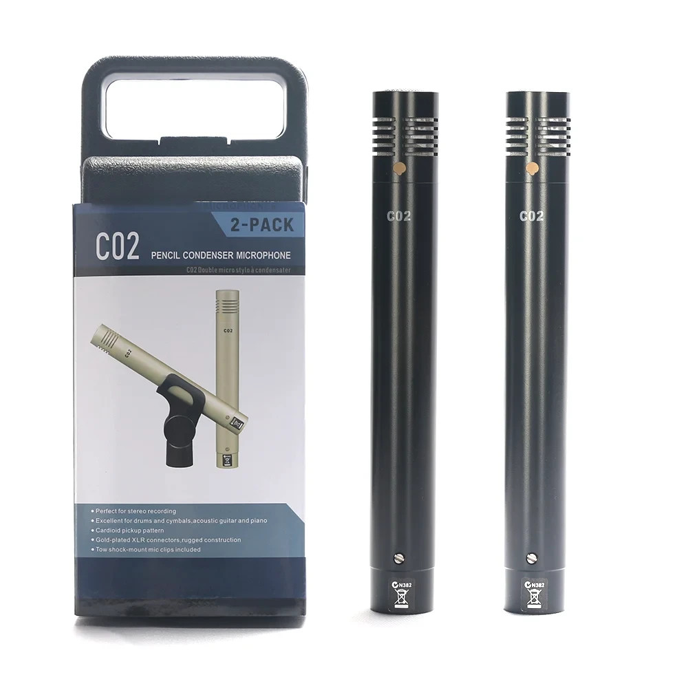 Samson pair C02 Pencil Condenser Microphone For Instrument/DialogRecord freeship