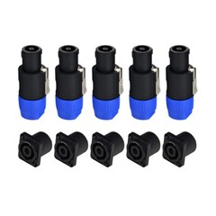 5 set NL4FC & NL4MP Speakon Connector 4 Pole Cable Mount Replacement for Neutrik