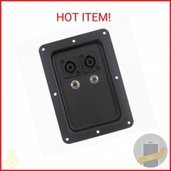 Pro Audio Jack Plate with Dual Speakon and Dual 1/4″ PA/DJ Speaker Cabinet