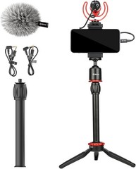 Boya VK-T1 PRO Smartphone Video Rig with Mini Tripod, Phone Grip, and Video