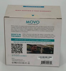 Movo WMX-2 Wireless Lavalier Microphone System for DSLR Vlogging w Charging Case